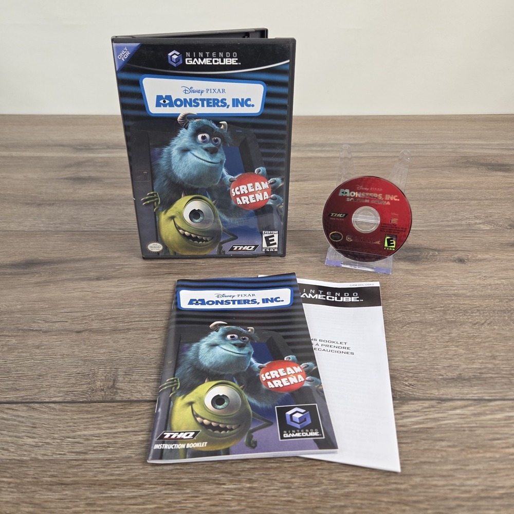 Monsters Inc: Scream Arena (Nintendo GameCube) CIB COMPLETE Tested Working